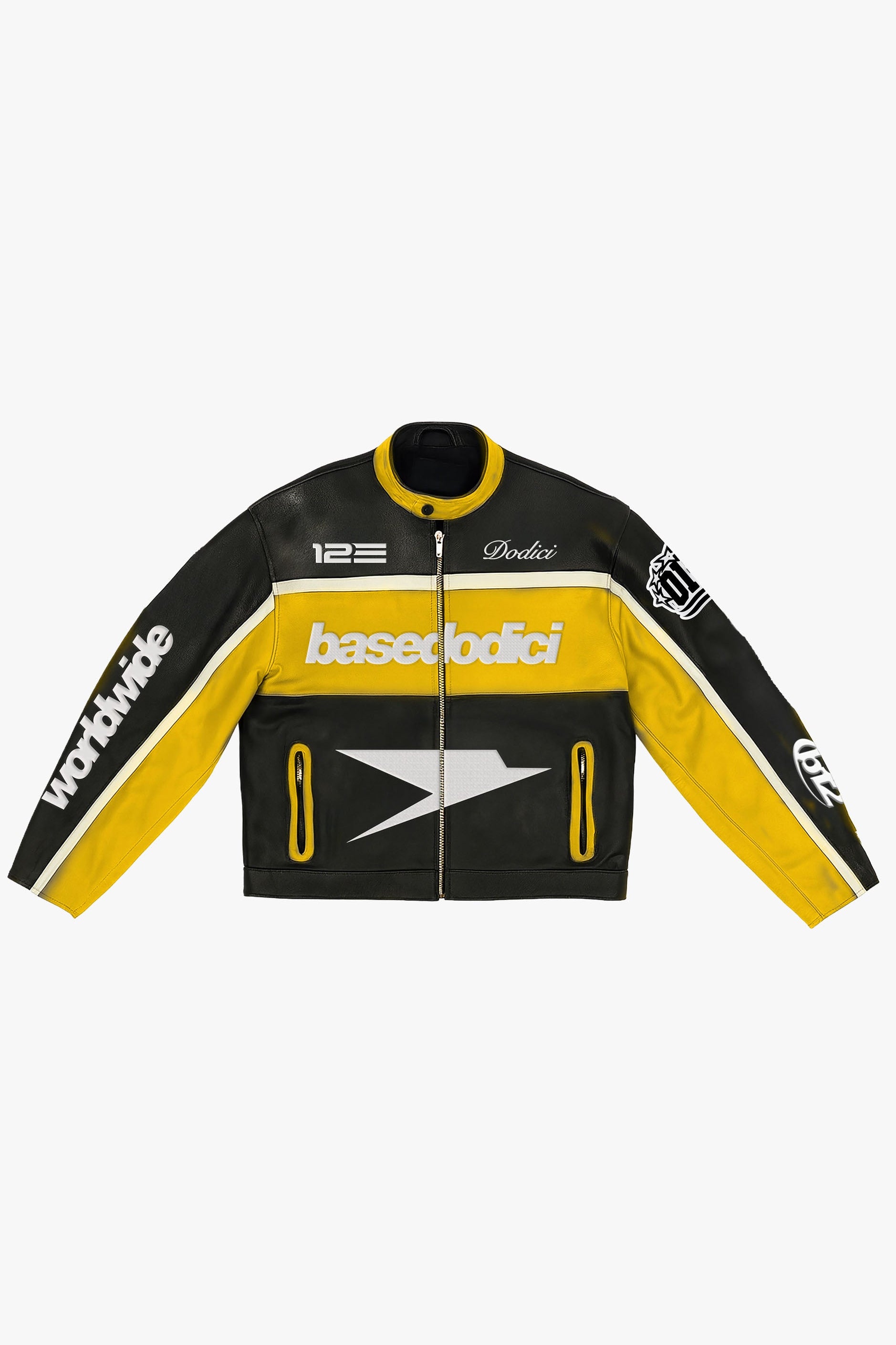 PREORDER - Biker Jacket "RUDEBOY LDN" Money Black/Yellow