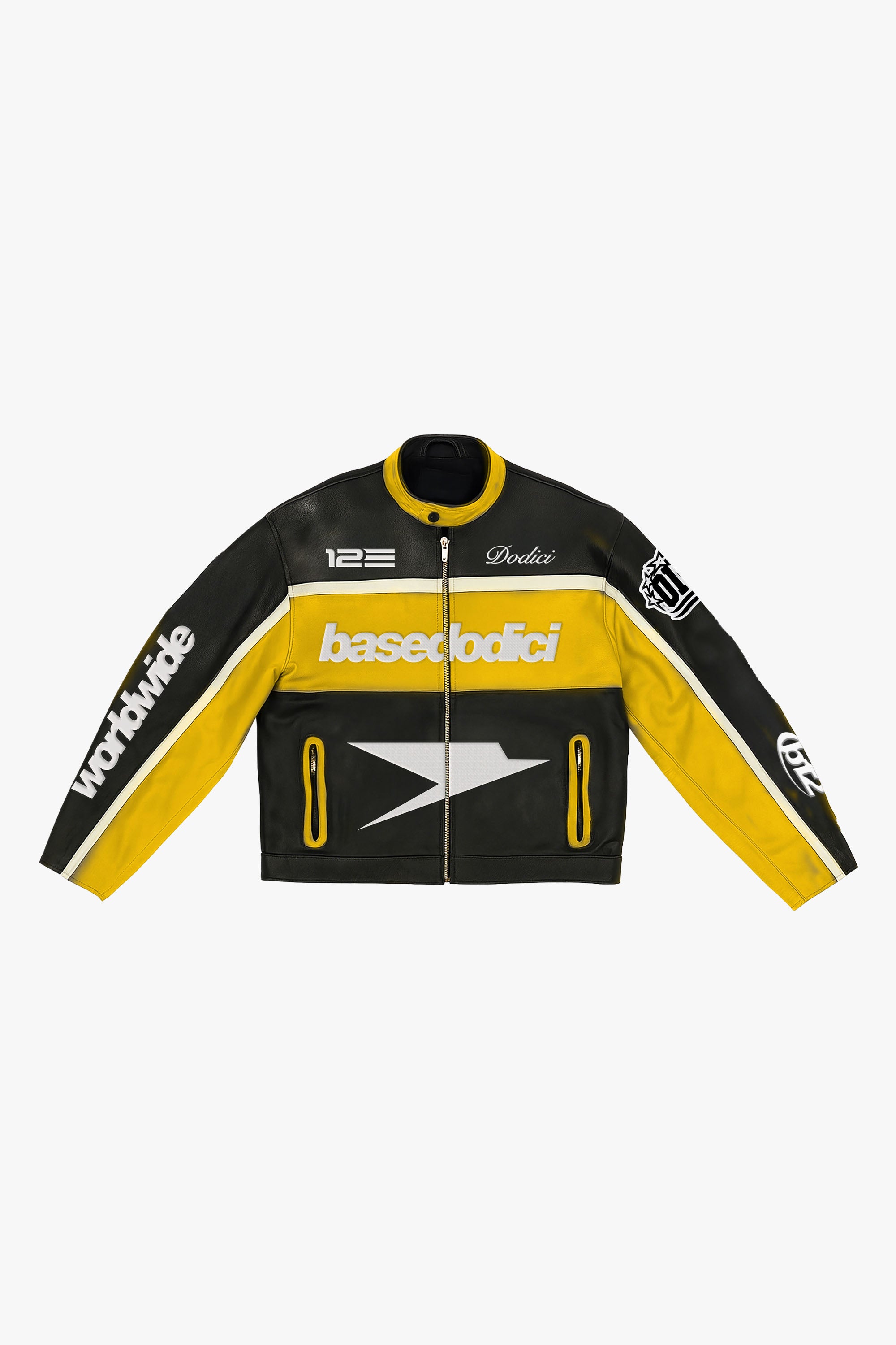 "RUDEBOY LDN" Biker Jacket Money Black/Yellow