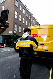 "RUDEBOY LDN" Biker Jacket Money Black/Yellow