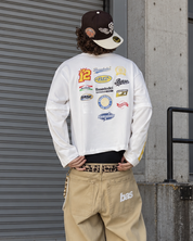 Longsleeve "LAST DELIVERY" BackLogos White