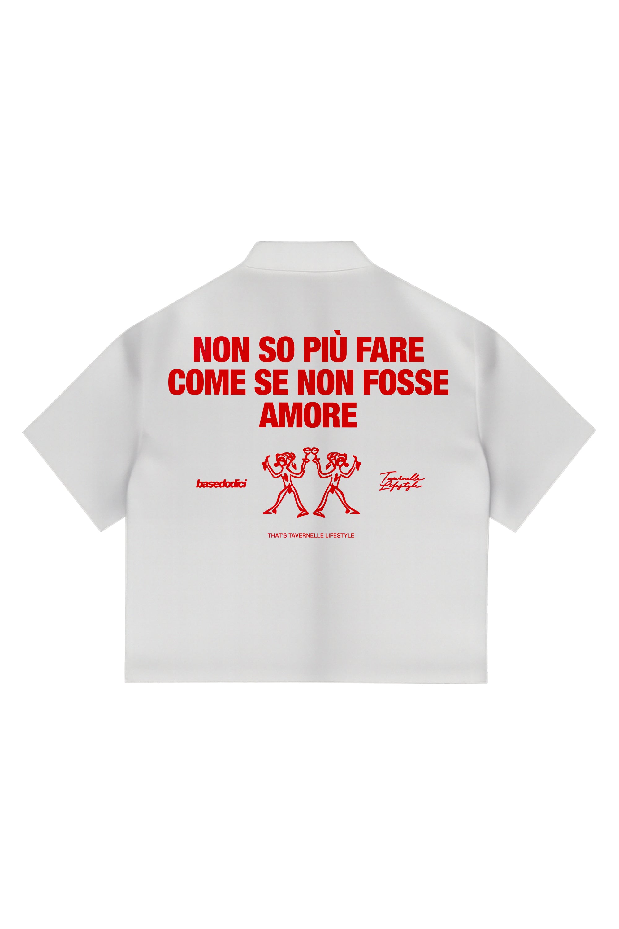 Shirt "TAVERNELLExBASEDODICI" Amore White
