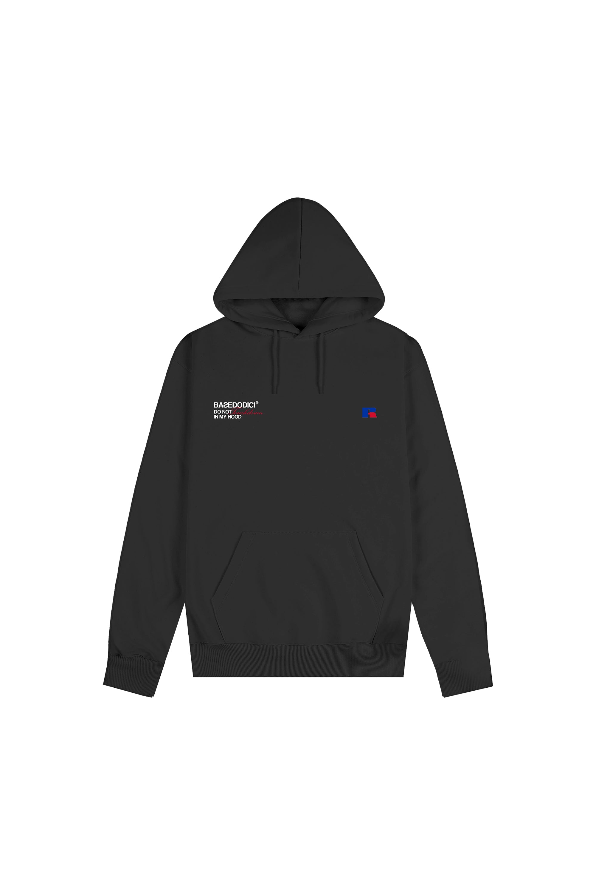 Hoodie “RUSSELLxBASEDODICI" Collab Logo Black