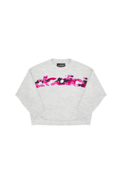 Crewneck “CAMO4PLAYERS” FrontLogo Grey/CamoPink