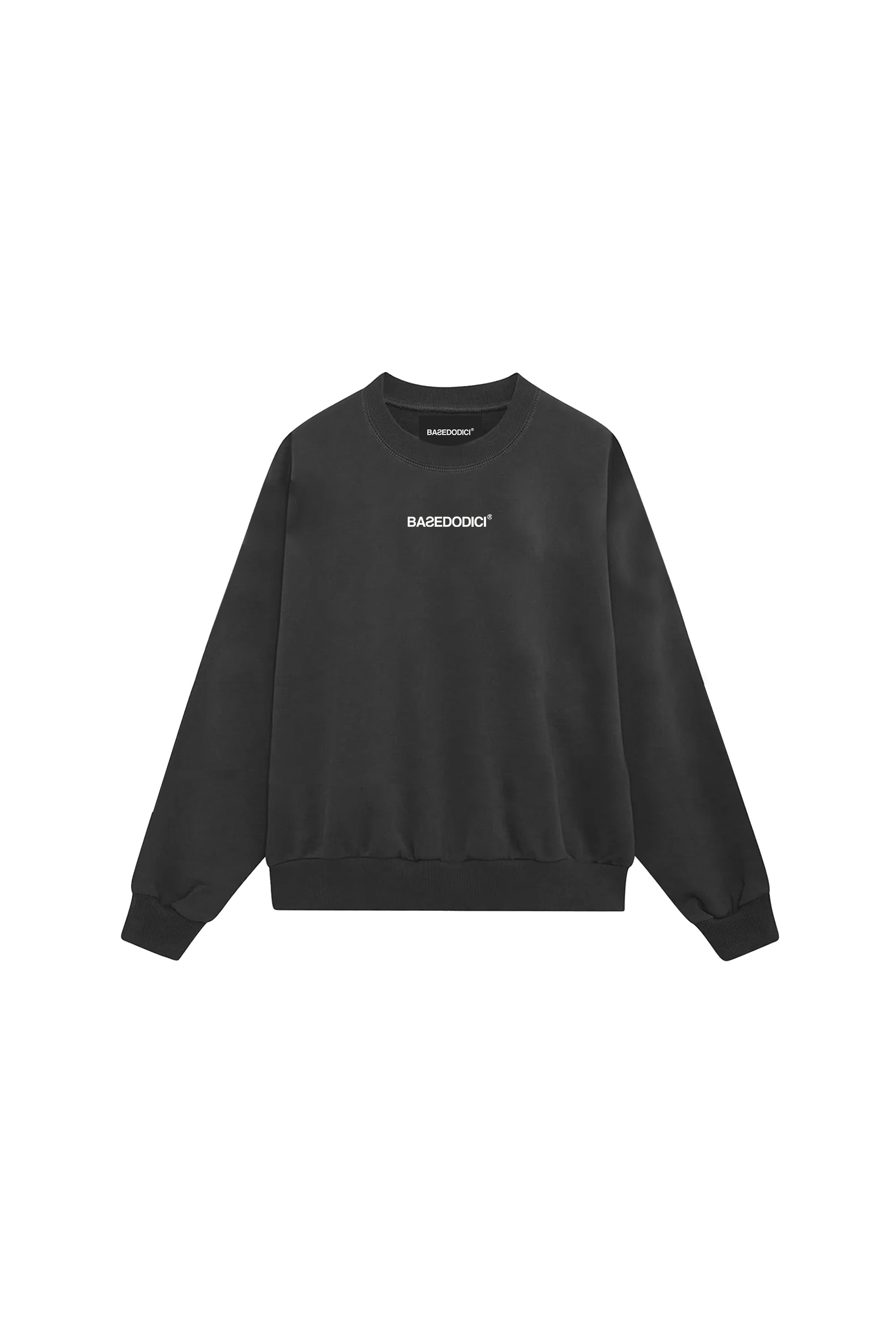 Crewneck Boxy "TEAM012" Jet Black