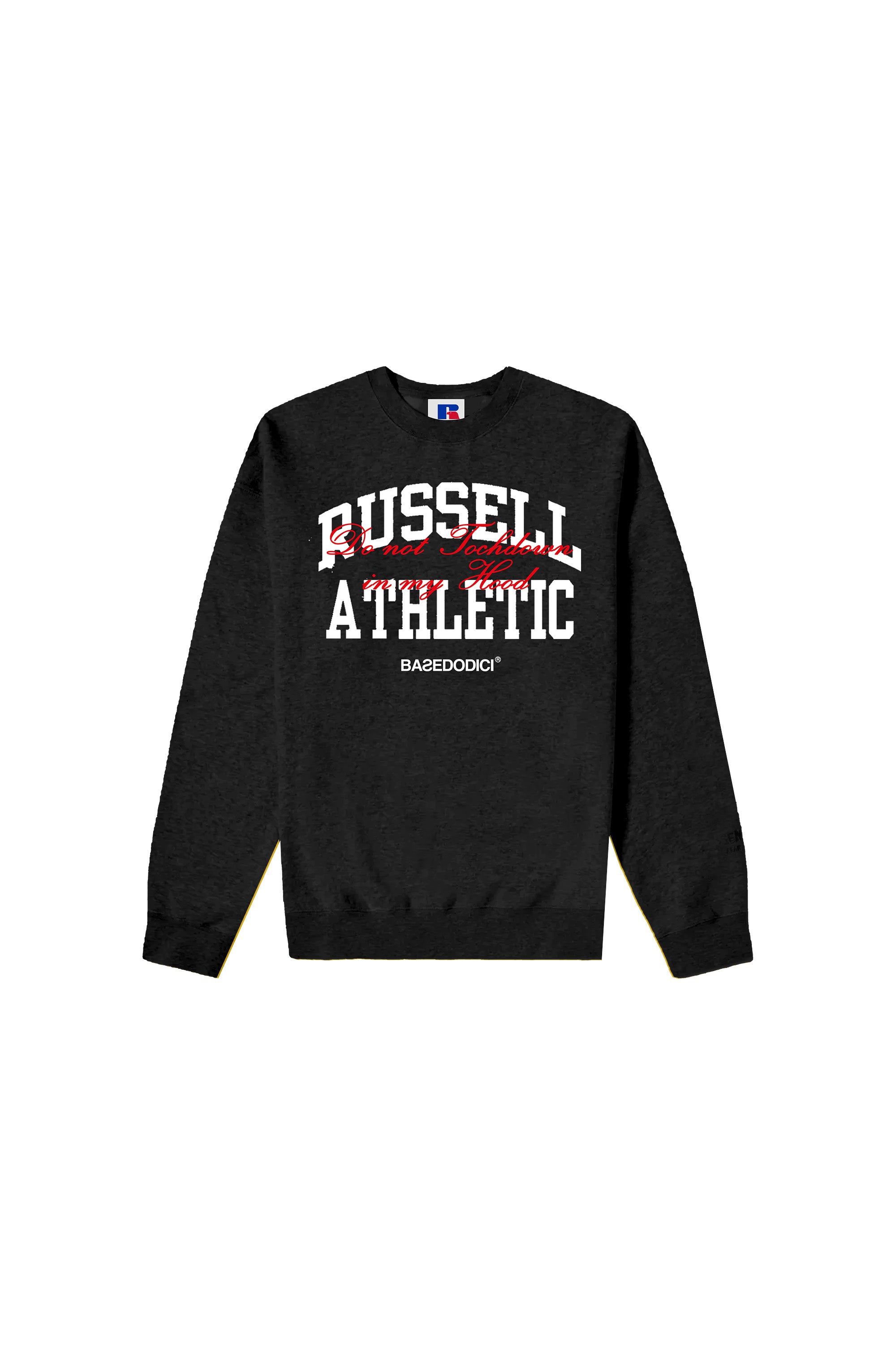 Crewneck “RUSSELLxBASEDODICI" Touchdown Black