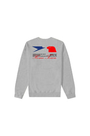 Crewneck “RUSSELLxBASEDODICI" Touchdown Grey