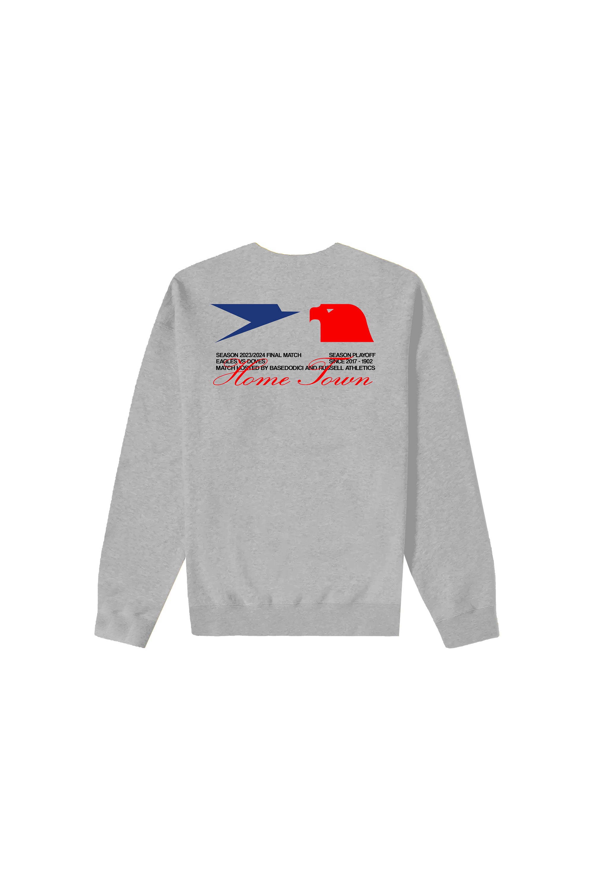 Crewneck “RUSSELLxBASEDODICI" Touchdown Grey