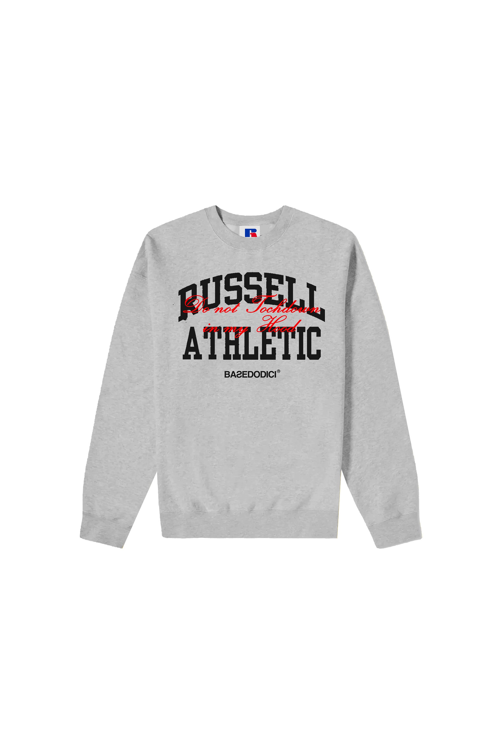 Crewneck “RUSSELLxBASEDODICI" Touchdown Grey