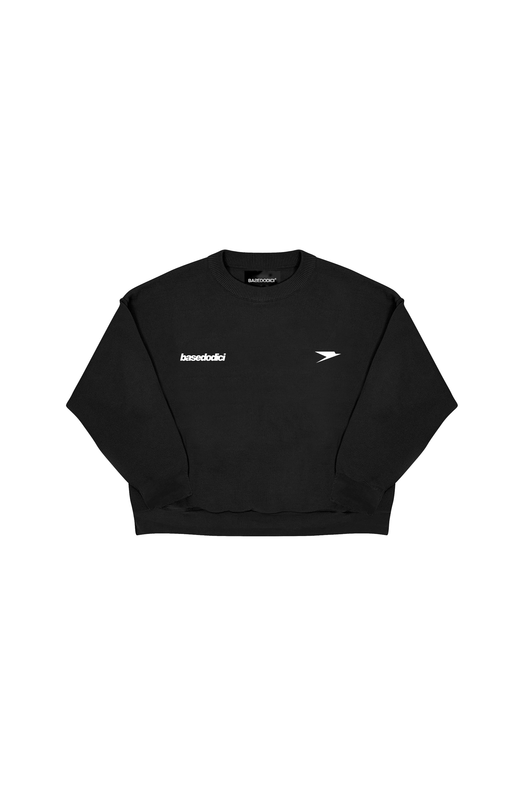 Crewneck “CAMO4PLAYERS” BackLogo Black/CamoBlue