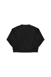 Crewneck “CAMO4PLAYERS” FrontLogo Black/CamoGreen