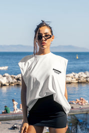 Tank "AMMO COUTURE" TU SI BELL BELL White/Black
