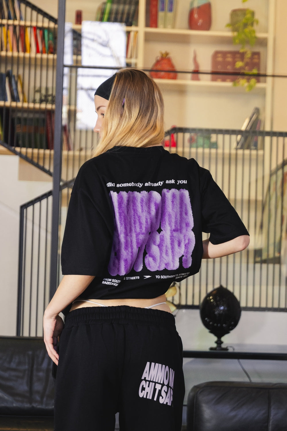 T-Shirt "AMMO" CHI'T'SAP Black/FurryPink