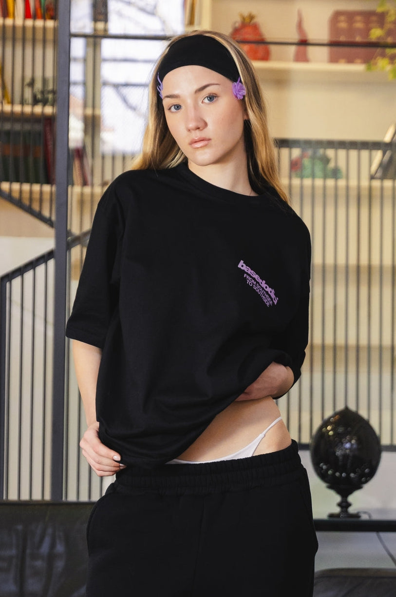 T-Shirt "AMMO" CHI'T'SAP Black/FurryPink