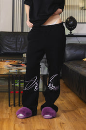 Fleece Pants "AMMO" CHI'T'SAP Black/ScriptPink