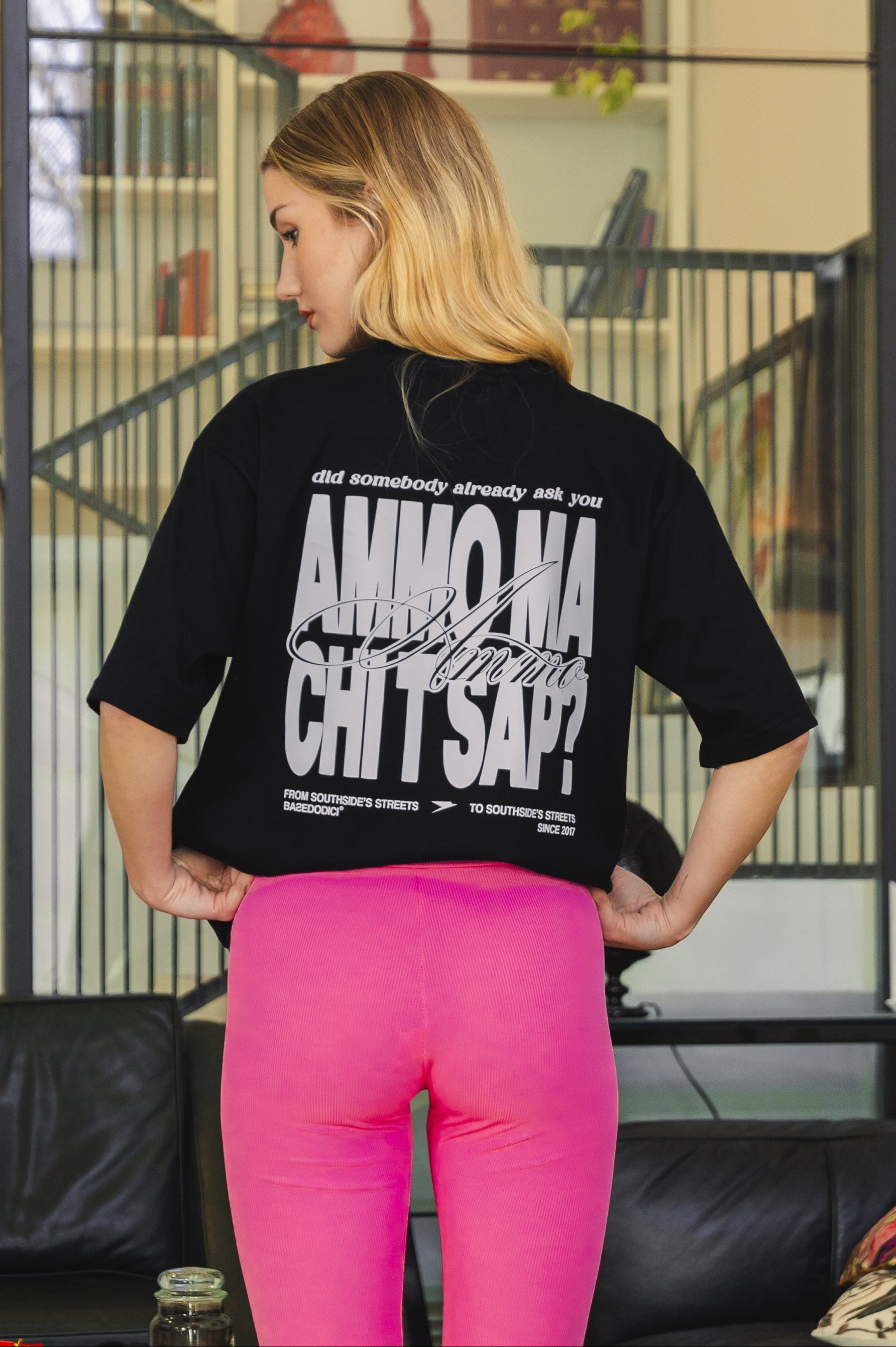 "AMMO" CHI'T'SAP Black/BasicScript T-Shirt