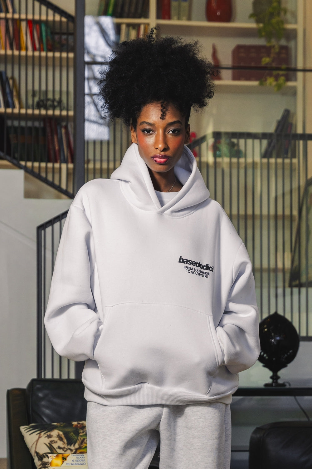 Hoodie "AMMO" CHI'T'SAP White/AnimalierRed