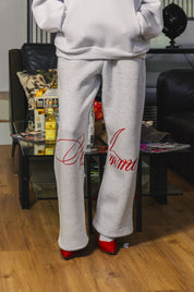 Fleece Pants "AMMO" CHI'T'SAP AshGrey/ScriptRed