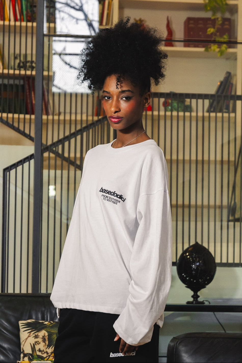 Longsleeve "AMMO" CHI'T'SAP White/BasicScript