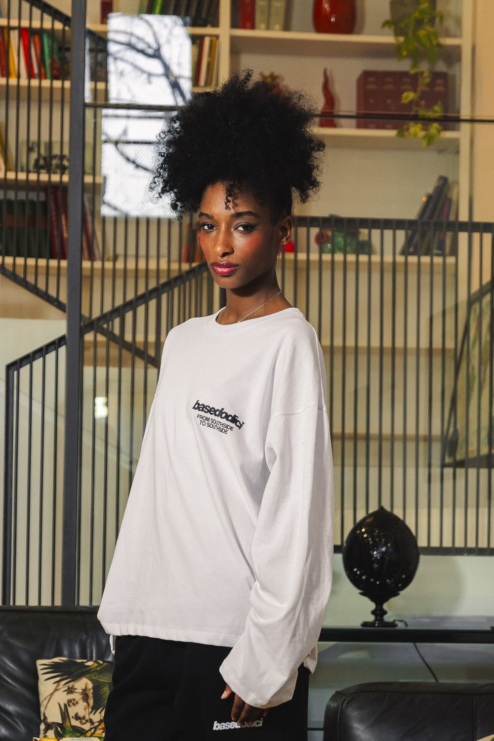 Longsleeve "AMMO" CHI'T'SAP White/BasicScript