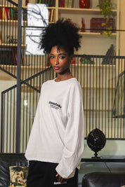 Longsleeve "AMMO" CHI'T'SAP White/BasicScript