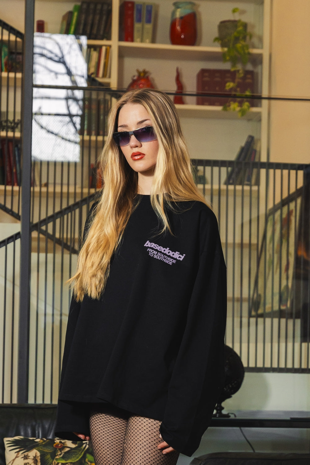 Longsleeve "AMMO" CHI'T'SAP Black/FurryPink