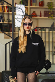 Hoodie "AMMO" CHI'T'SAP Black/GlitterPinkItalic