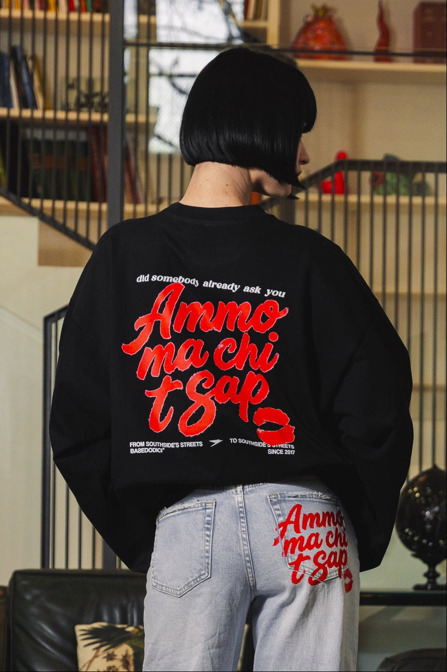 Longsleeve "AMMO" CHI'T'SAP Black/Gloss
