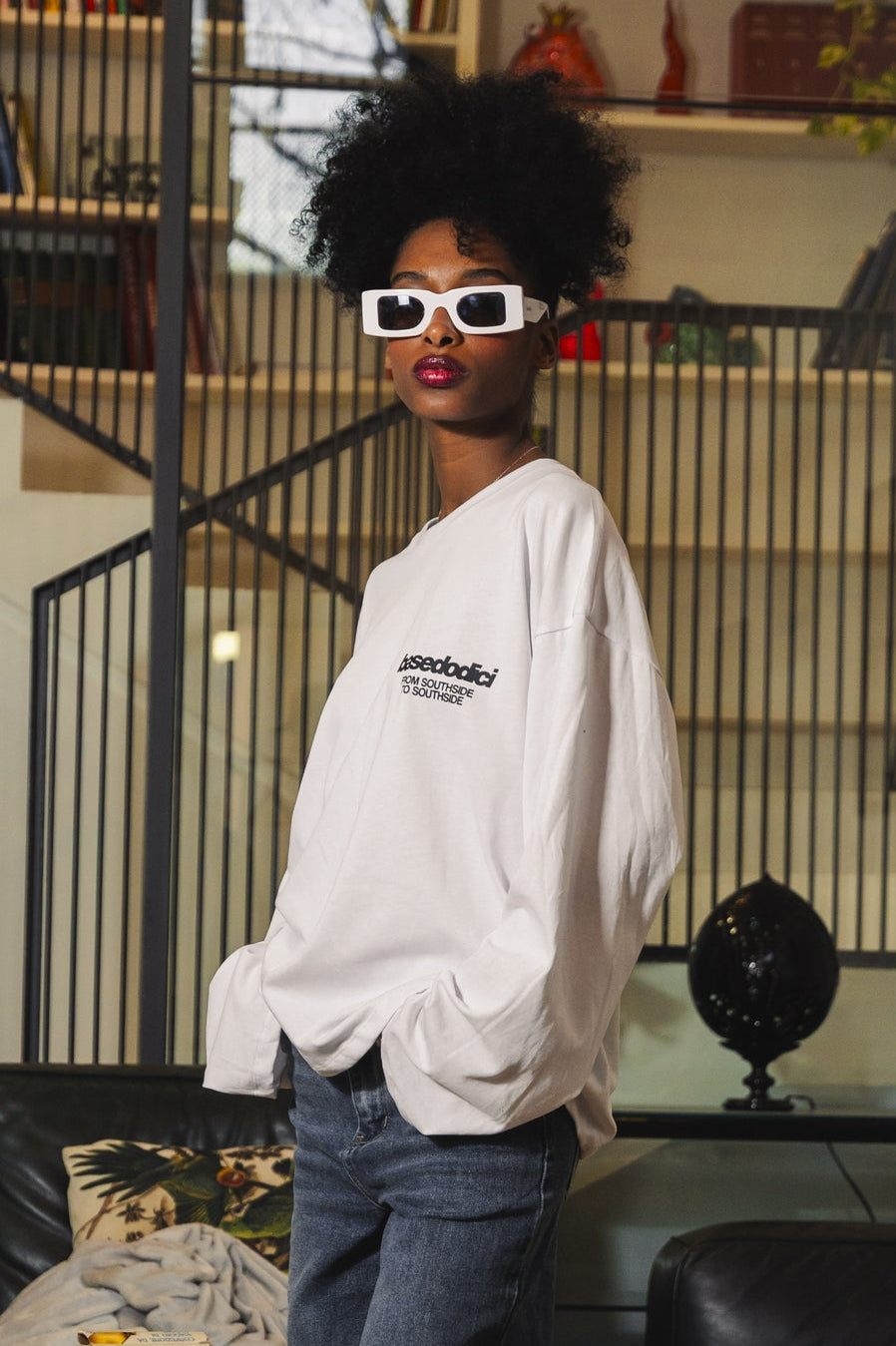 Longsleeve "AMMO" CHI'T'SAP White/Grillz