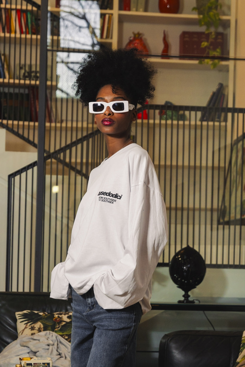 Longsleeve "AMMO" CHI'T'SAP White/Grillz