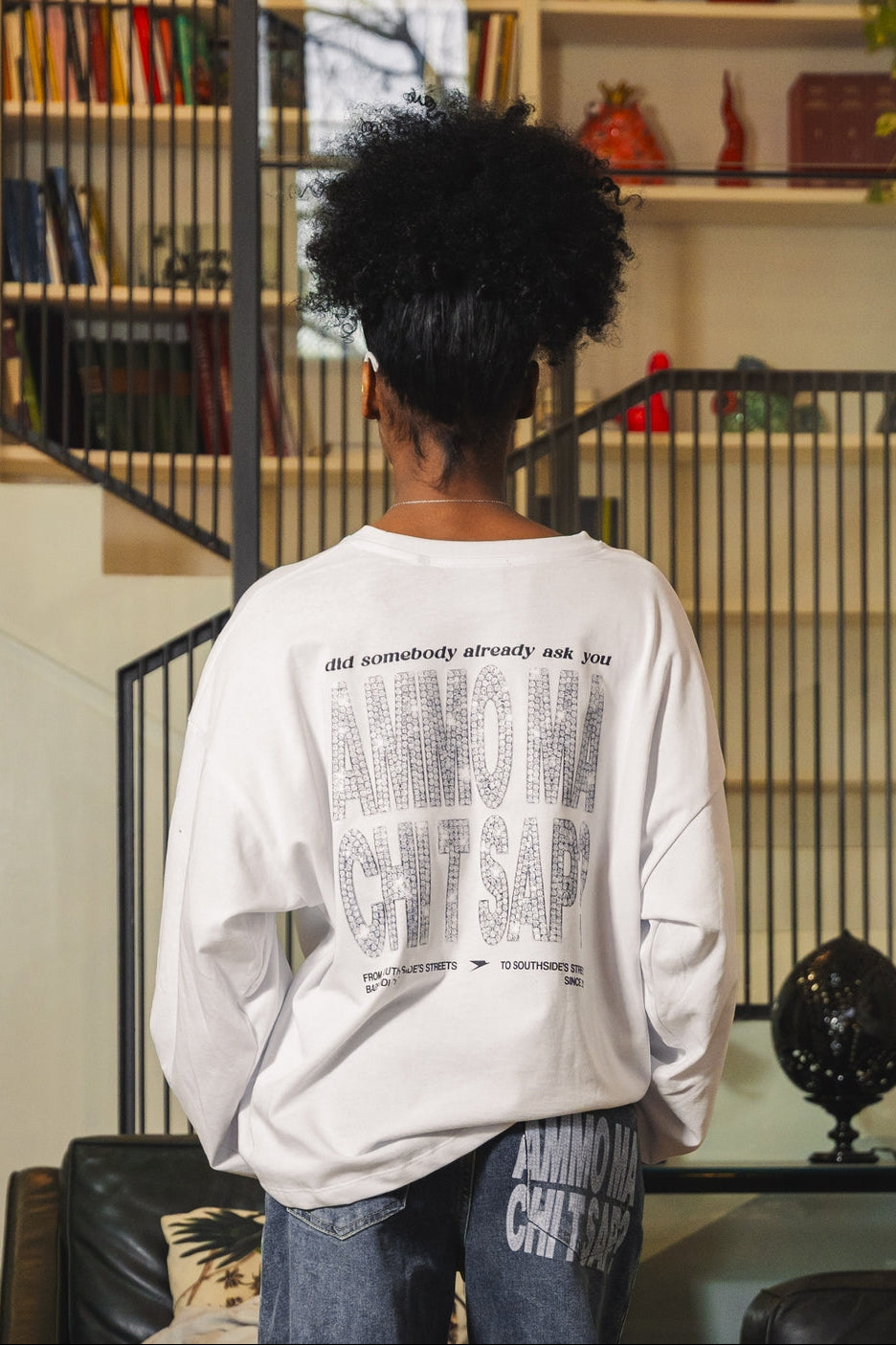 Longsleeve "AMMO" CHI'T'SAP White/Grillz