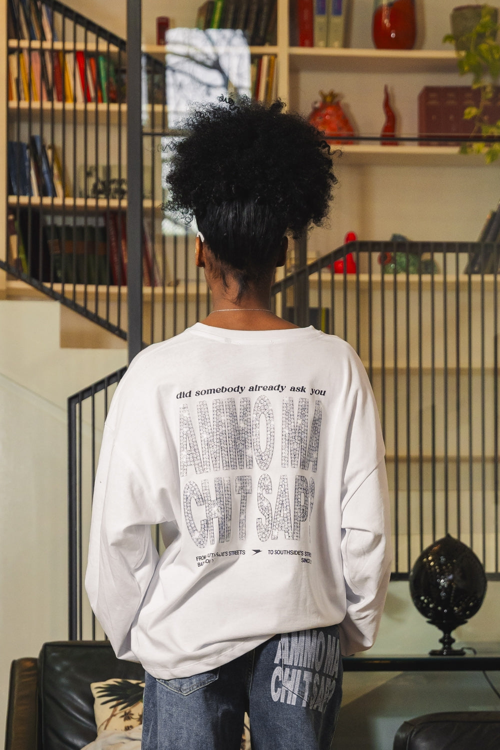 Longsleeve "AMMO" CHI'T'SAP White/Grillz