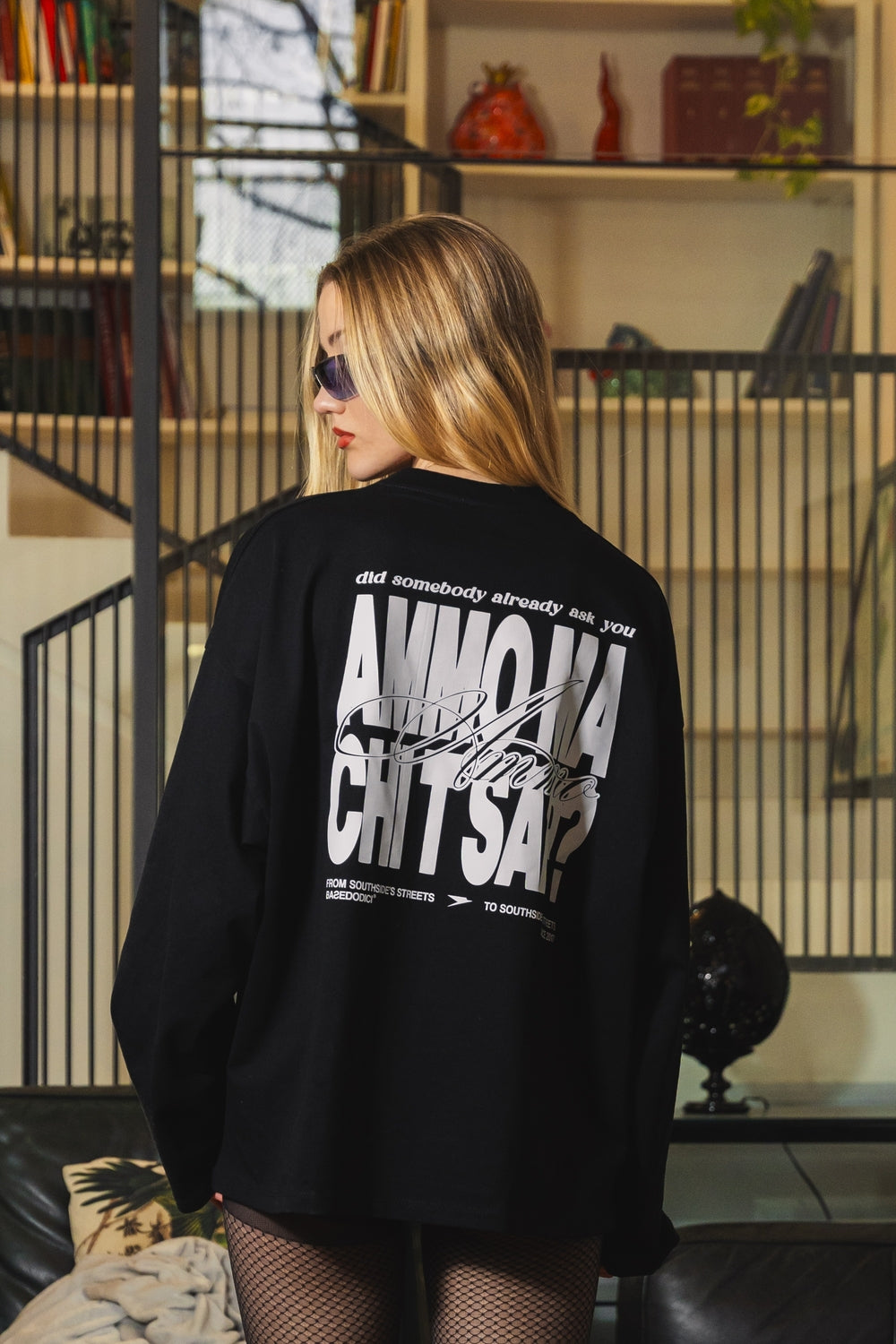 Longsleeve "AMMO" CHI'T'SAP Black/BasicScript