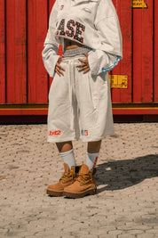Fleece Jorts "LAST DELIVERY" DoubleLayer Cream