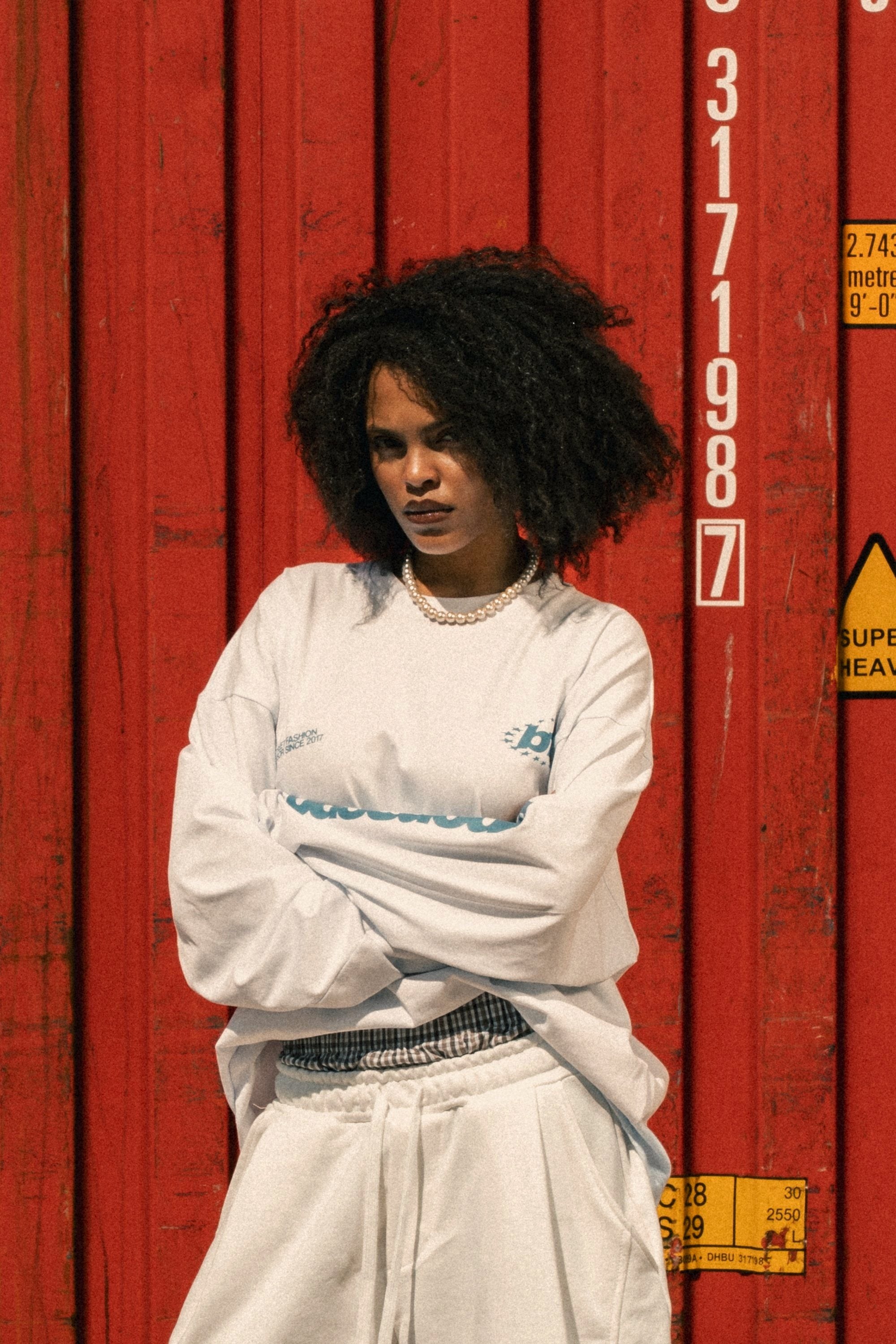 Longsleeve "LAST DELIVERY" BackLogos White