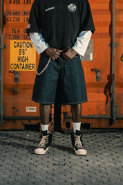 Jorts "LAST DELIVERY" Dark Blue