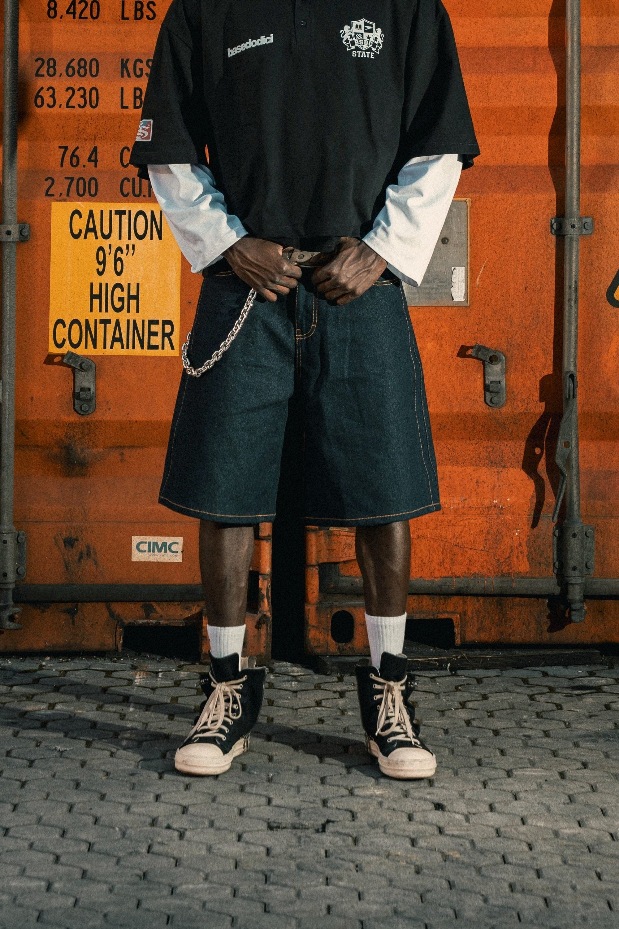 Jorts "LAST DELIVERY" Dark Blue