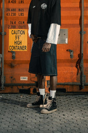 Jorts "LAST DELIVERY" Dark Blue