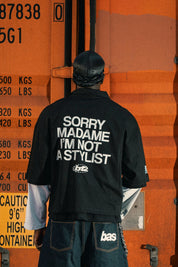 Polo "LAST DELIVERY" SorryMadame Black