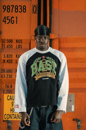 Longsleeve "LAST DELIVERY" University Black/White