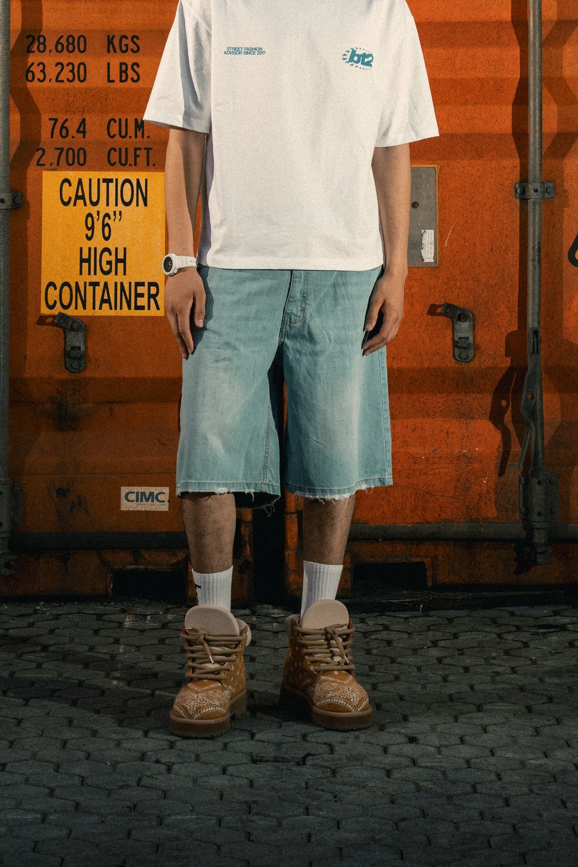 Jorts "LAST DELIVERY" Light Blue