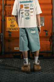 Jorts "LAST DELIVERY" Light Blue