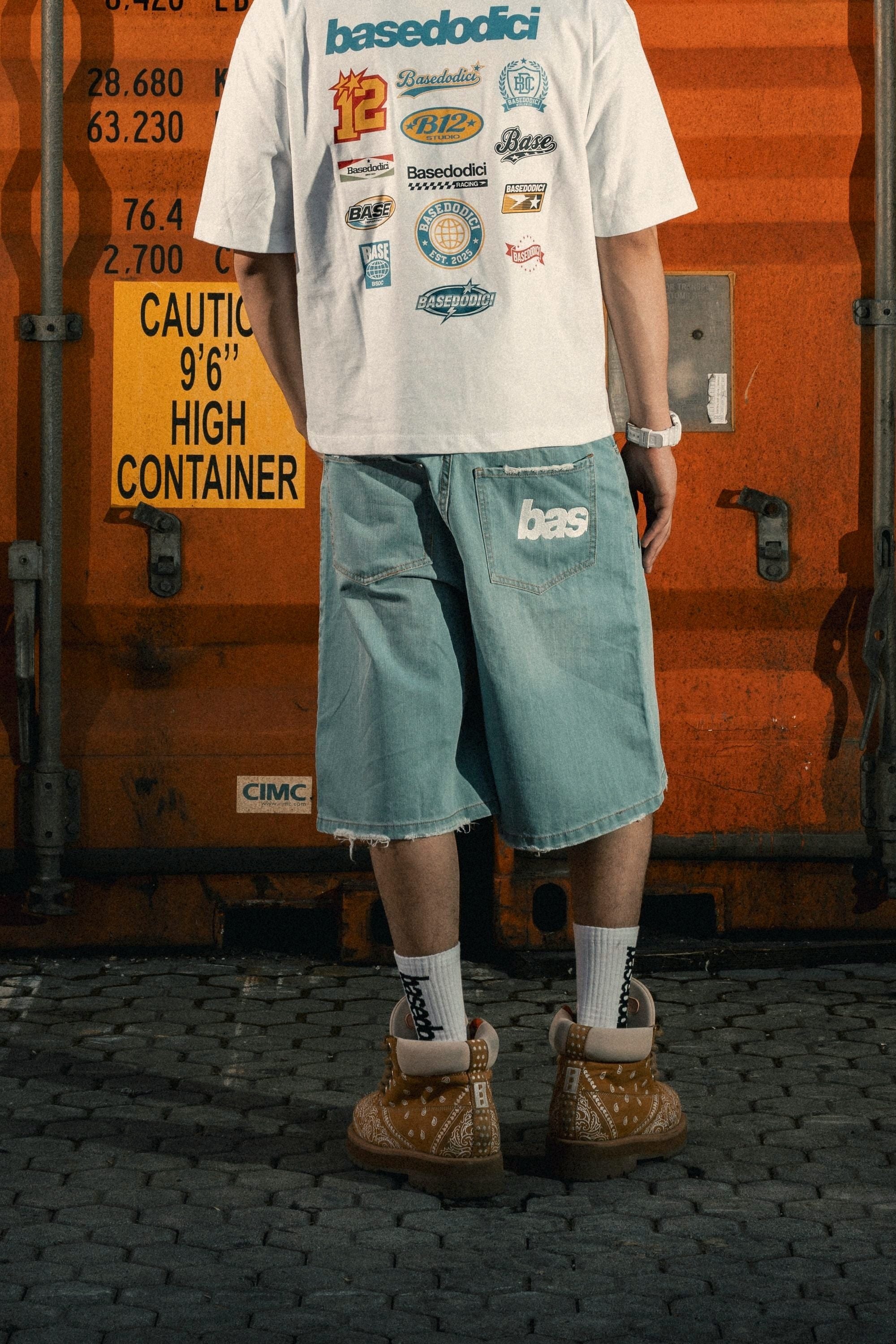 Jorts "LAST DELIVERY" Light Blue