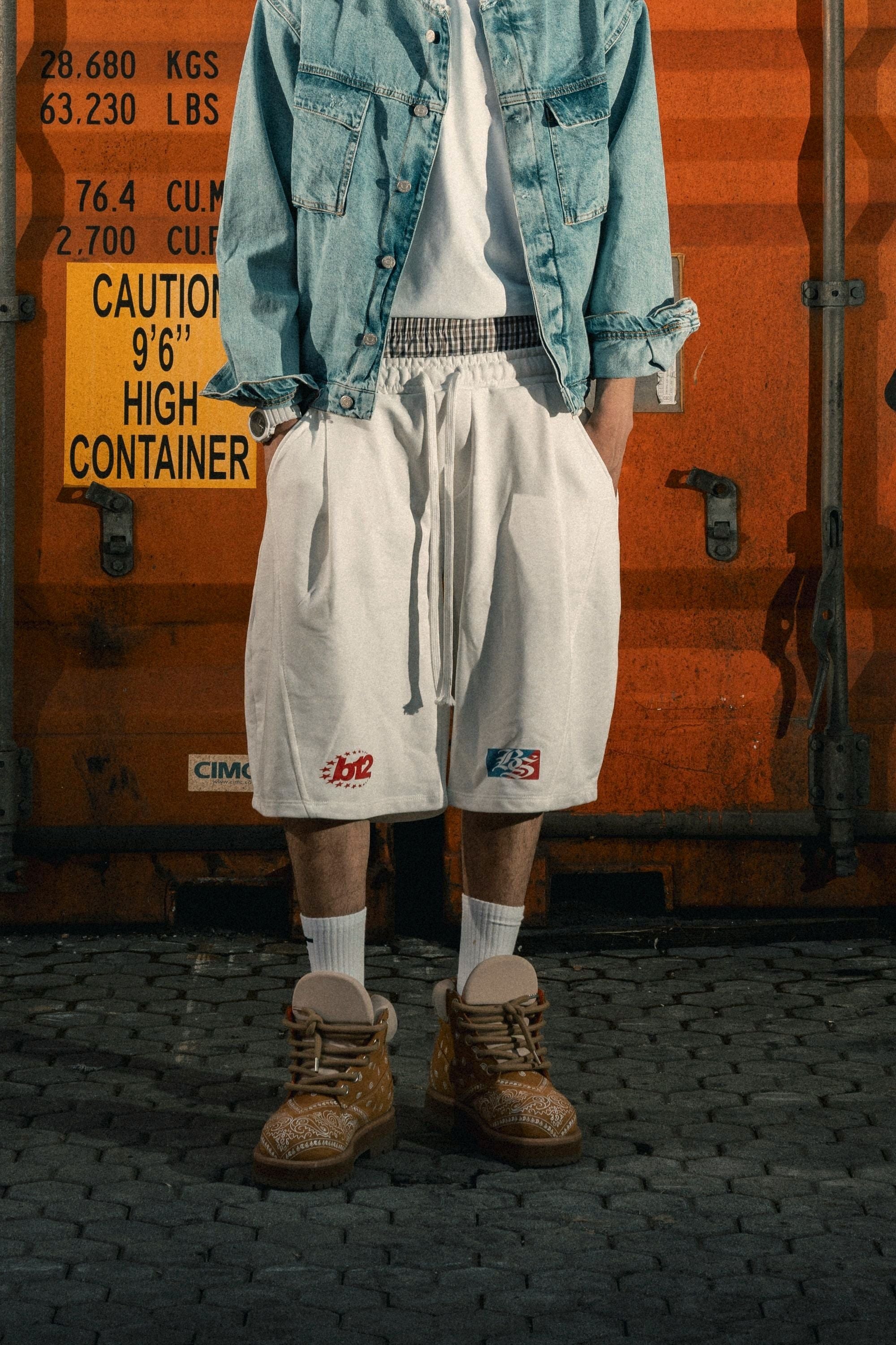 Fleece Jorts "LAST DELIVERY" DoubleLayer Cream
