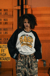Longsleeve "LAST DELIVERY" University White/Black