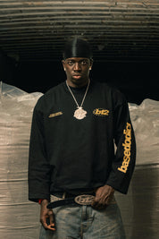 Longsleeve "LAST DELIVERY" BackLogos Black