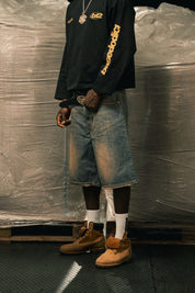 Jorts "LAST DELIVERY" Mid Blue