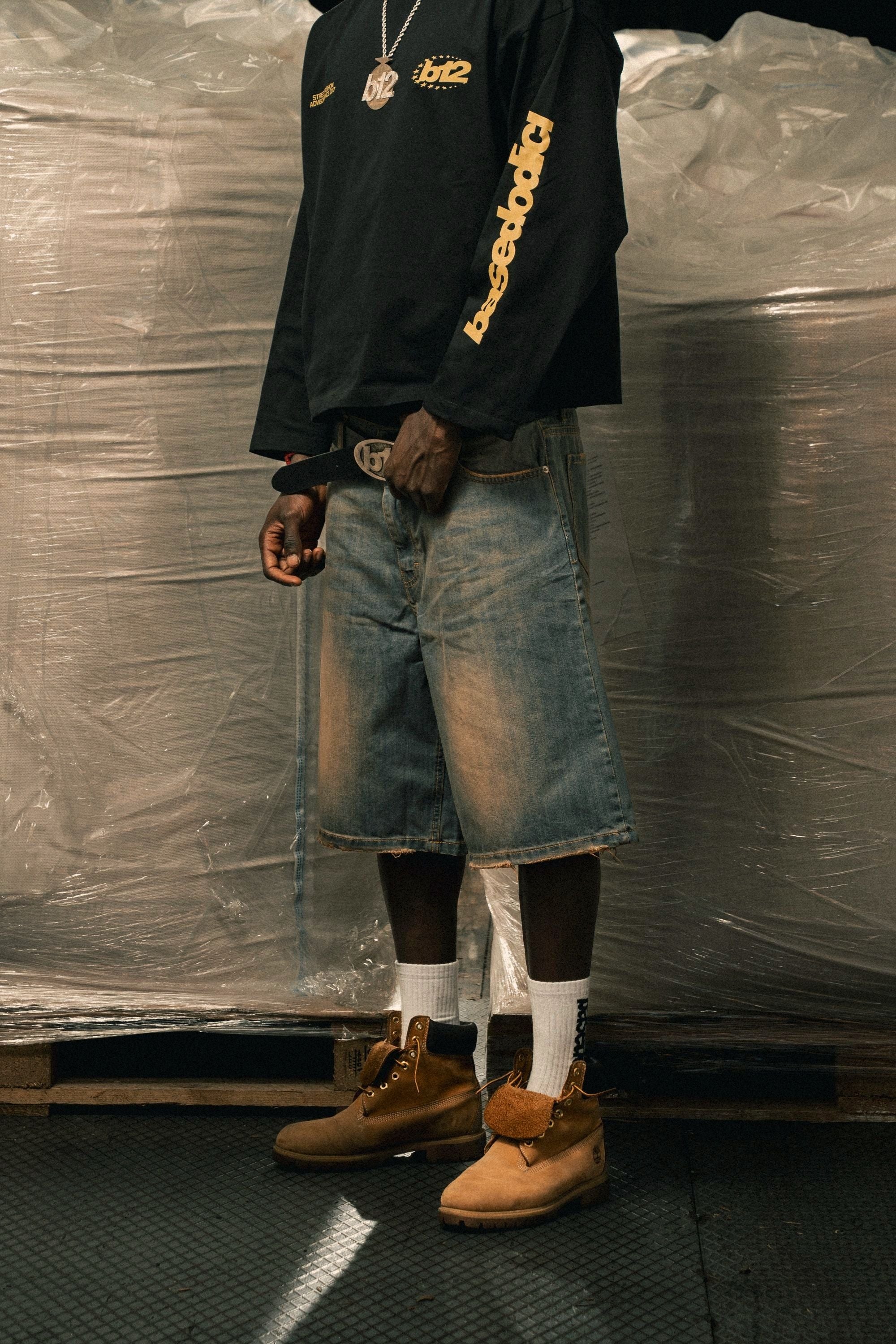 Jorts "LAST DELIVERY" Mid Blue