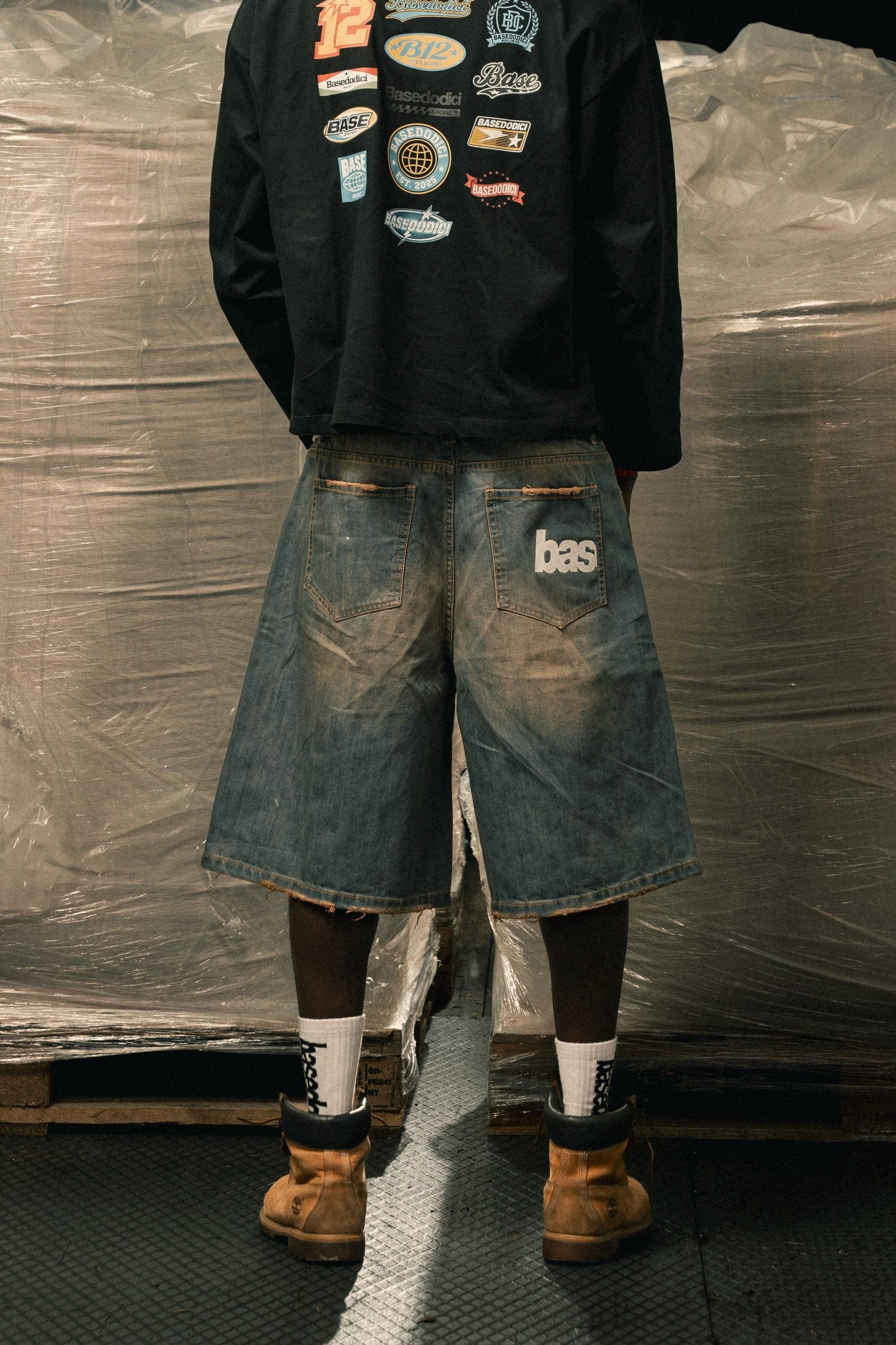 Jorts "LAST DELIVERY" Mid Blue