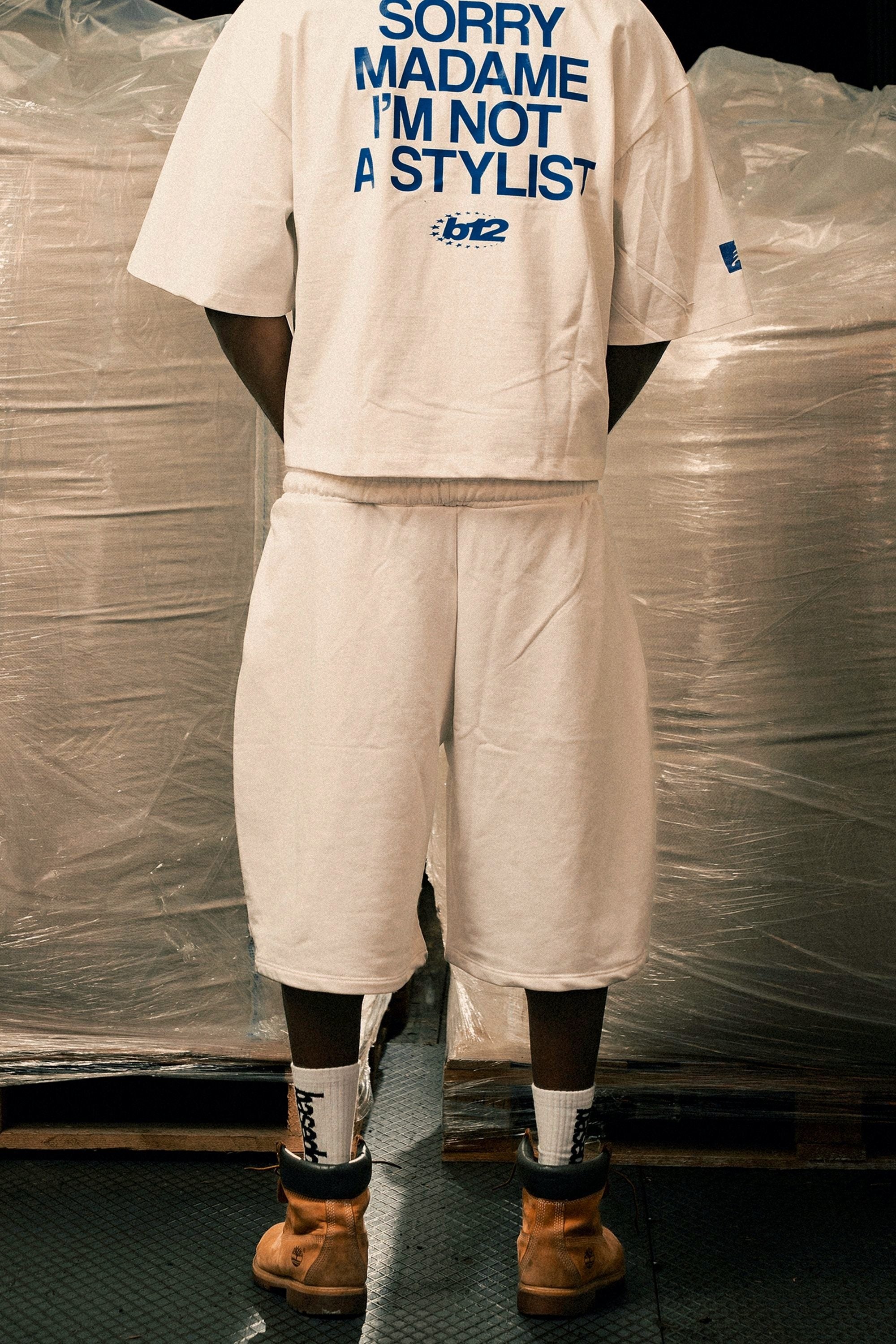 Fleece Jorts "LAST DELIVERY" DoubleLayer League Cream