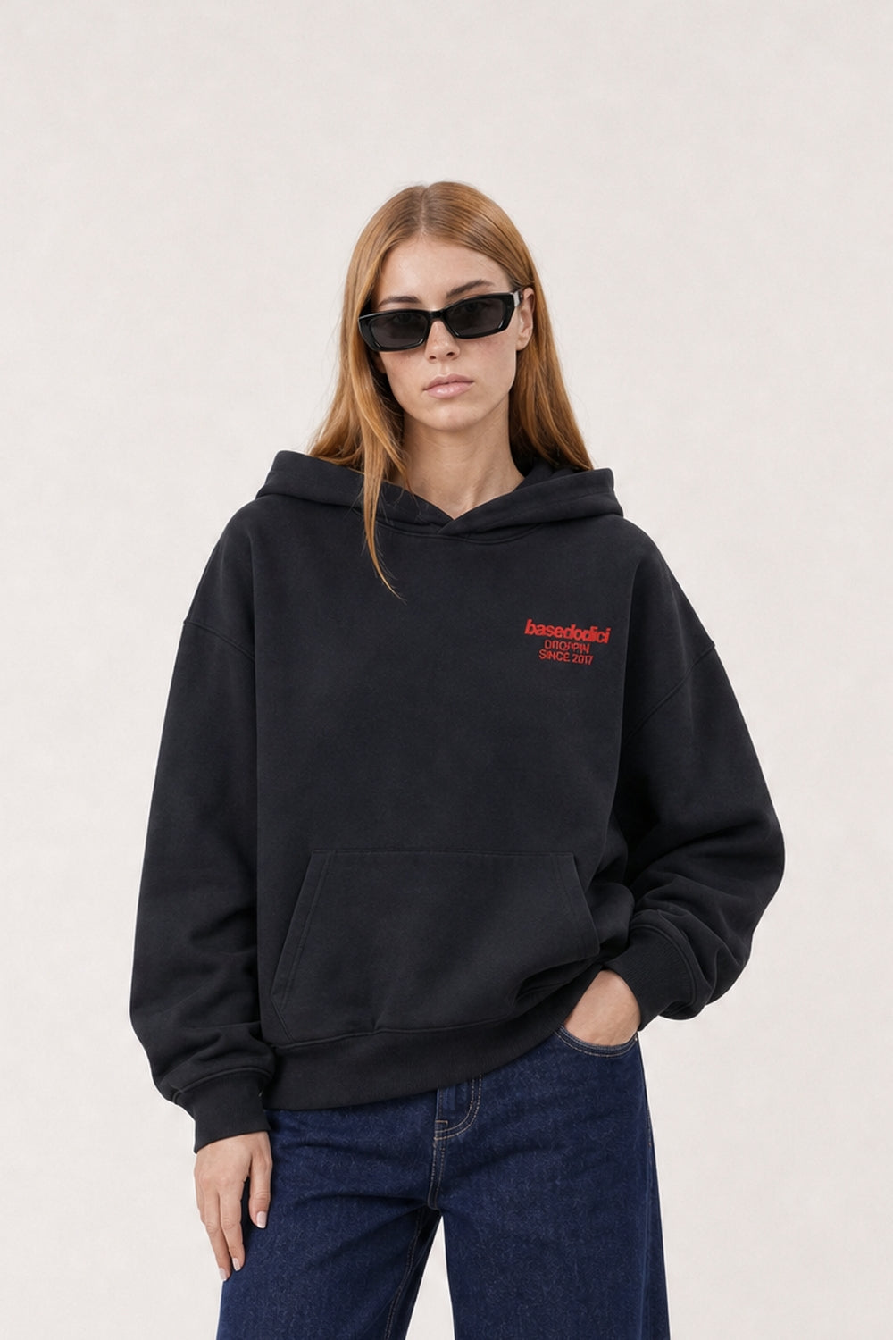 Hoodie "VIRAL EDIT" TU SI BELL BELL Black/Red